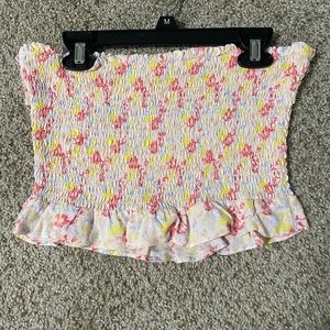 Floral crop top, Lush, size small